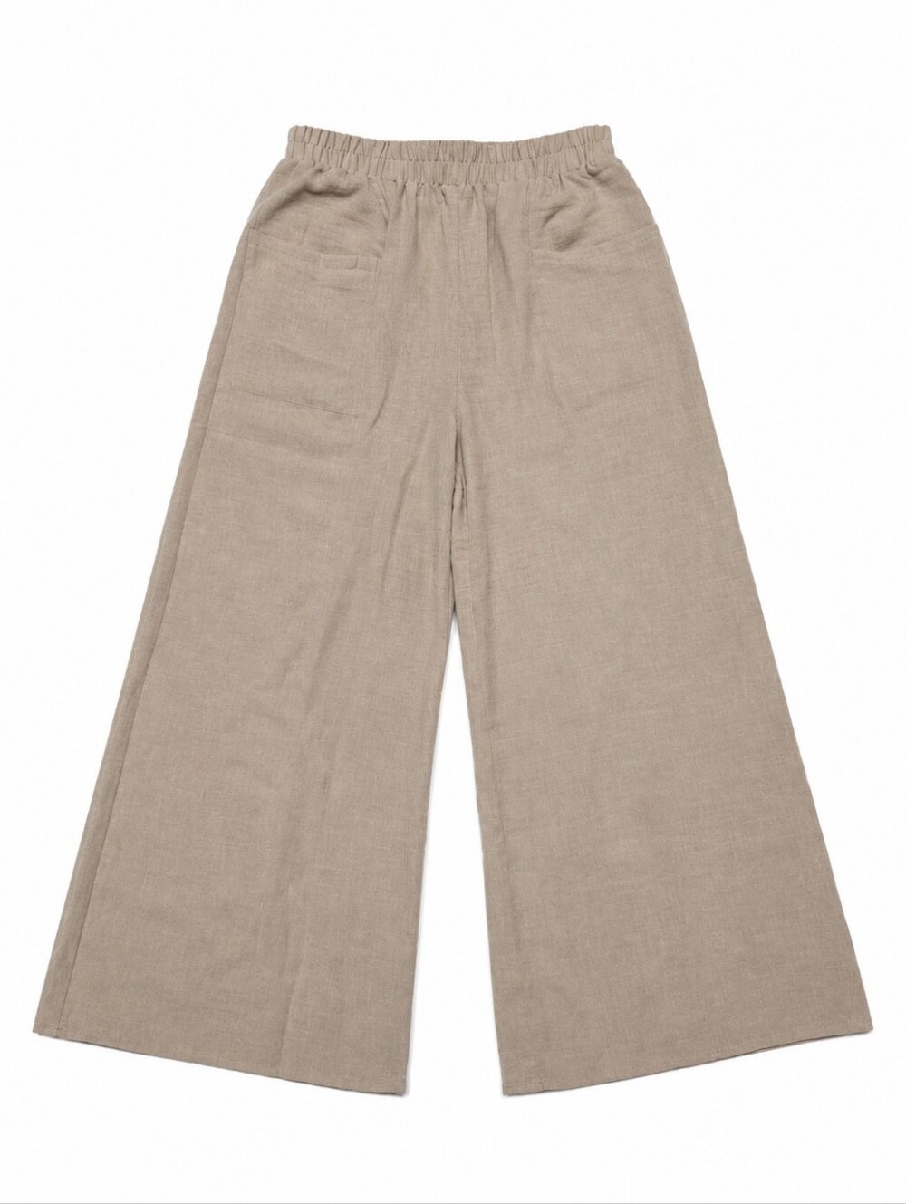 Zenana Beige Taupe Wide Leg Pull-On Pants Size Small New
